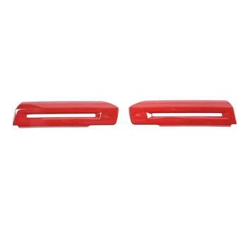 Наклейки для отделки внутренней дверной ручки, аксессуары для украшения на 2015-2021 годы, ABS Красный