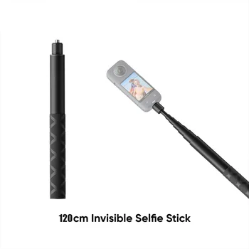 Невидимая селфи-палка из сверхдлинного углеродного волокна длиной 1,2 м для Insta360 X3/ONE X2/ONE RS для аксессуаров GoPro