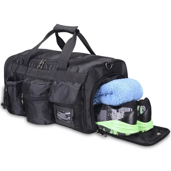 Новая спортивная сумка для спортзала, дорожное снаряжение, водонепроницаемая Большая дорожная сумка на открытом воздухе, Мужские сумки для фитнеса, Черные Спортивные сумки