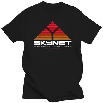 Новая футболка Skynet Cyberdyne Systems The Terminator Tshirt Movie Harjuku Европейского размера из 100% хлопка с Круглым вырезом и логотипом Camiseta