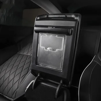 Органайзер на центральной консоли, Прозрачный Подлокотник, Скрытая крышка ящика для хранения Для Tesla Model 3 Y 2017-2021 Аксессуары для интерьера автомобиля