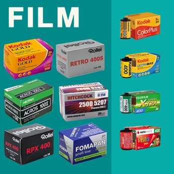 Оригинальные 20 рулонов 135 мм пленки KODAK ColorPlus/Kodak Ultramax/Kodak Gold /AGFA Nolan ILFORD Fomapan Shanghai Film/Rollel HITCHCOCK Film