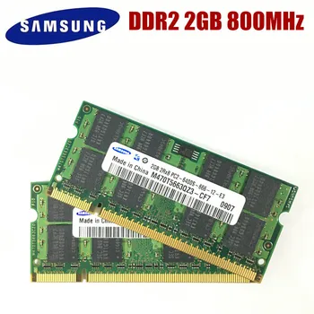 Память ноутбука Samsung 4 ГБ 2x2 ГБ 800 МГц PC2-6400 DDR2 Оперативная память ноутбука 4G 800 6400 S 2G 200-контактный SO-DIMM