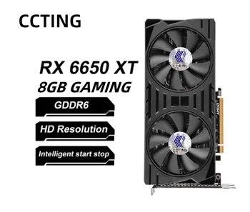 Поддержка AMD Radeon RX 6650 XT 8GB GAMING RX 6650 XT GDDR6 128 бит 7 нм Поддержка настольной видеокарты AMD Intel placa de video