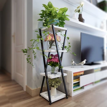 Подставка для цветов каркас для цветочного горшка в гостиной напольные стеллажи для растений в помещении металлическая полка для растений подставка для растений на открытом воздухе