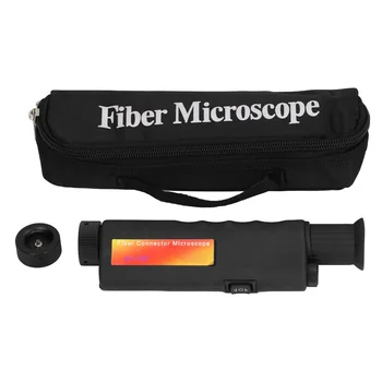 Портативная волоконно-оптическая лупа Волоконно-оптический инспекционный микроскоп пылезащитный для SC FC ST LC
