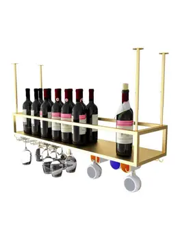 Простая подвесная стойка для бокалов для красного вина Вверх дном Домашняя стойка для красного вина Современная Барная стойка для настольного вина Легкий Роскошный бокал для вина