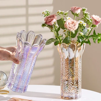 Простые и креативные стеклянные вазы, прозрачные украшения для стола в гостиной на водной основе
