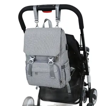 Прямая поставка, новая сумка для мамы, рюкзак, сумка для подгузников для мамы, USB-сумка для подгузников большой емкости, водонепроницаемая сумка для подгузников для мамы, коляска для мамы