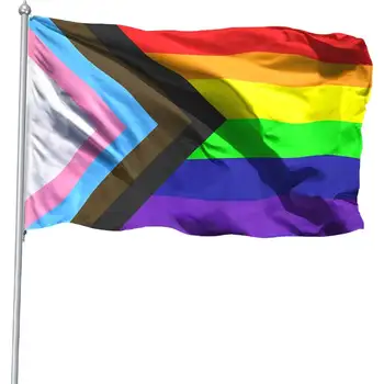 Радужный Флаг 3x5 Флаг Гей-Прайда Любовь Равна Лесбийскому Флагу Яркий Цвет ЛГБТ-Флага Баннер Полиэстер для Подвешивания на Стене На Открытом воздухе В помещении