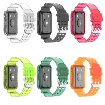 ремешок для часов Huawei Watch Fit /fit 2 Новый прозрачный ремешок многоцветный силиконовый ремешок