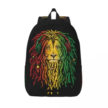 Рюкзак для ноутбука, уникальная школьная сумка с растафарианским львом, прочный студенческий рюкзак для мальчиков и девочек, дорожная сумка