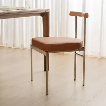 Скандинавский Дизайнерский Обеденный стул из массива дерева, Современный стул с простой спинкой, Домашний Роскошный стул, Стул для столовой и гостиной