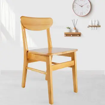 Скандинавский стул из цельного дерева, современный простой стул-бабочка, табурет со спинкой для отеля, магазин чая с молоком, кофейня, легкая роскошная столовая