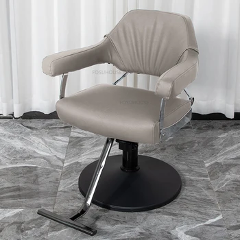 Современное парикмахерское кресло из искусственной кожи для салонной мебели Профессиональное кресло для салона красоты Удобное парикмахерское кресло для парикмахерской