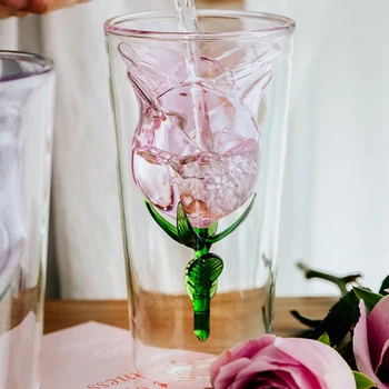 Стеклянная чашка двойного назначения в форме цветка, стеклянные современные восковые подсвечники для центрального стола, Свадебный домашний декор