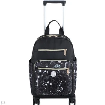 сумка 20-дюймовая Женская дорожная сумка на колесиках, сумка-тележка, школьный рюкзак на колесиках, сумка для ручной клади, дорожная сумка на колесиках