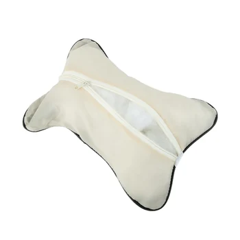 Универсальные автомобильные подушки для шеи, подголовник из искусственной кожи для облегчения боли в голове, наполненная волокном автомобильная подушка для шеи, подушка для поддержки шеи