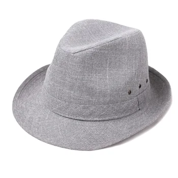 Фетровая шляпа для взрослых, мужская весенне-летняя хлопковая фетровая шляпа, Мужская Панама, джазовая шляпа, шляпа пожилого джентльмена, солнцезащитная кепка B-8281