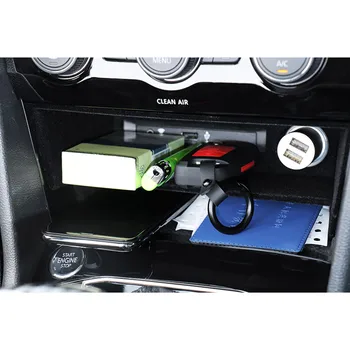 Центральный ящик для хранения в автомобиле, решетка для хранения декоративных аксессуаров для Volkswagen Tiguan mk2 2017 2018 2019 2020 2021