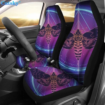 Чехлы для автомобильных сидений с принтом в этническом стиле, мандала, китайский дракон на заднем плане, несколько цветовых вариантов