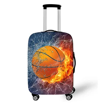 Чехол для багажа с 3D баскетбольным принтом, 18-32-дюймовый чехол, чехлы для чемоданов, Пылезащитный чехол для багажа, дорожные аксессуары
